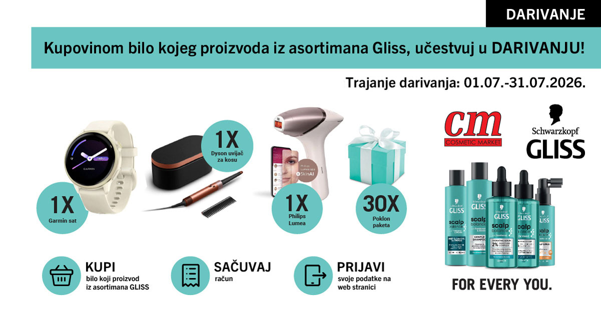 Gliss i CM darivanje!