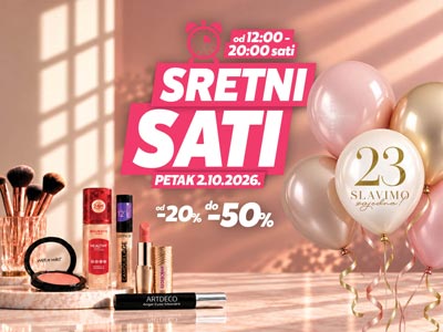 Sretni sati u petak, 2.10.2026.