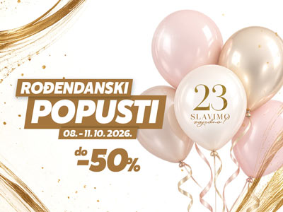 Rođendanski popusti 8.-11.10.2026.